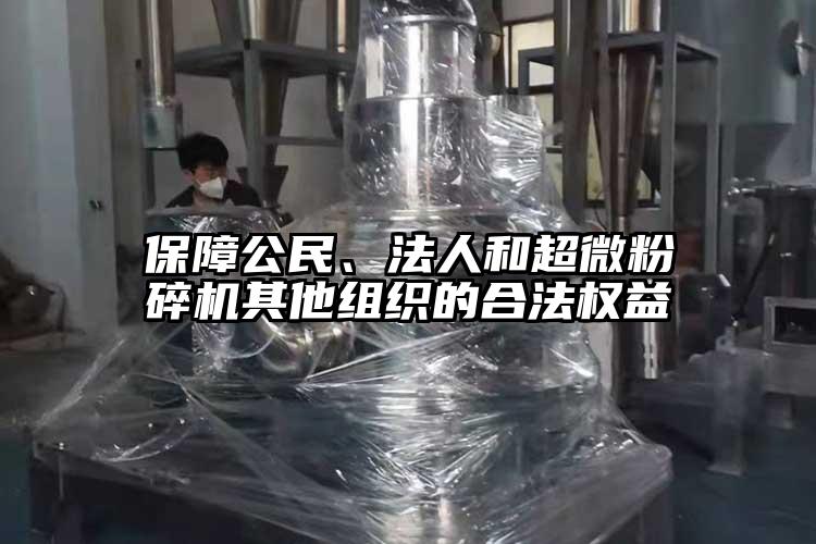 保障公民、法人和91香蕉视频污在线观看其他组织的合法权益