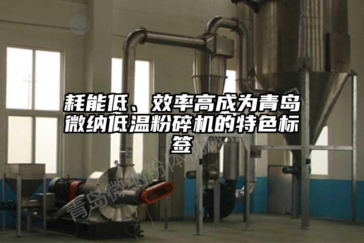 耗能低、效率高成为青岛91香蕉视频黄色app下载低温粉碎机的特色标签